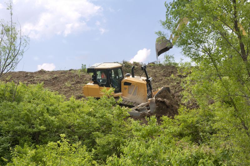 Bulldozer Working in Winter